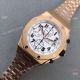 Swiss 7750 Audemars Piguet Automatic Rose Gold White Dial Copy Watch (3)_th.jpg